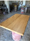 Resim Bintaşmobilya Naturel Kayın Kütük Masa Üstü Tablası Imalatı Istanbul 80X140 