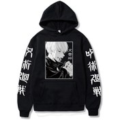 Resim GALASHOP Jujutsu Kaisen Gojo Satoru Baskılı Hoodie Model460 