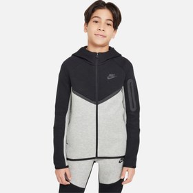 Resim Nike Sportswear Smooth Tech Fleece Full-Zip Hooded Çocuk Ceket 