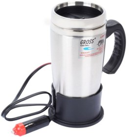 Resim Gross 24 Volt Araç Termosu Çay Kahve Ketıl Termosu Krom 