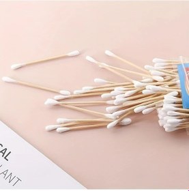 Resim Chenkestoreone 100 Adet Çift Başlı Makyaj Ve Çok Amaçlı Kulak Temizleme Çubuğu Kişisel Bakım 