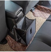 Resim Katlanabilir Araba Çöp Kutusu, Oxford Kumaş Asılı Çöp Torbası Organizatörü, 1.85 Galon 