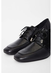 Resim Tamer Tanca Kadın Hakiki Deri Siyah Rugan Topuklu Ayakkabı 33 7461 Bn Ayk Sk23/24 Sıyah Krsk Rgn Siyah 