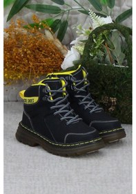 Resim Fort Cool Cane Rahat Sıcak Astar Kaymaz Taban Erkek Çocuk Bot Siyah 