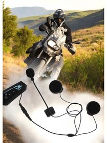 Resim Kask Kulaklığı Motosiklet Intercom Interkom Dinleme Konuşma Özellikli Su Geçirmez 48598980 