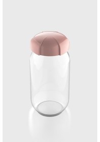 Resim Renga Rhea 1000 Ml Pembe Kapaklı Cam Kavanoz 131012 