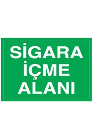 Resim Uytab Sigara İçme Alanı Uyarı Tabelası - 70x100 Foreks - SİG2 