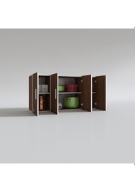 Resim Kenzlife hazır mutfak merlanda cvz 060*120*22 mutfak banyo dolabı kapaklı raflı 