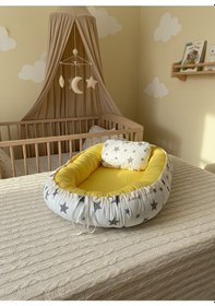 Resim Babynest Yer Yatağı Yıldızlı Sarı Bebeciden 