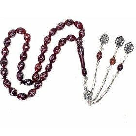 Resim İşlemeli Kuka Kahverengi Arpa Model Tesbih 