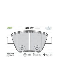 Resim Volkswagen Touran 2010-2015 Arası 1.2 Tsı Valeo Marka Ön Balata 