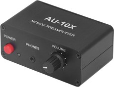 Resim Kulaklık Amplifikatörü, 3.5mm Kulaklık Desteği Rca Girişi Ve çıkışı Ile 20db Stereo Ses Preamplifikatör Fono Preamplifikatör 