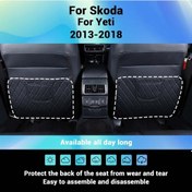 Resim Dashanshop Kahverengi 2li Oto Kolçak Koruyucu Depoluma Cepli Anti-kick Mat Evrensel Dayanıklı 