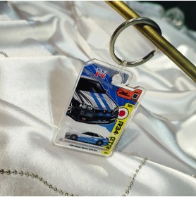 Resim CEBECİOTO 1999 NISSAN SKYLINE GT-R34 (THE FAST AND THE FURIOUS) PLEKSİ OTO ANAHTARLIK PLEKSİ OTO ANAHTARLIK 