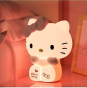 Resim Dianziye Kedi Şekilli Silikon Kutuphane Lambası - 15cm, Dokunarak Aç/kapat, Gece Işığı Fonksiyonu Pembe 