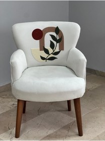 Resim WATERYBROOK İnci Punch Berjer - Tekli Koltuk - Balkon, Kafe, Bahçe - Desenli 