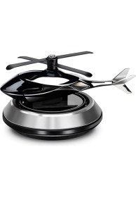 Resim Otoviq Helikopter Araba Kokusu Gümüş | Güneş Enerjili Oto Koku | Sıradışı Araç Aksesuarı Hediye 