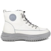 Resim Guja 24k310-13 Kadın Deri Spor Bot Bej / Gri Siyah 