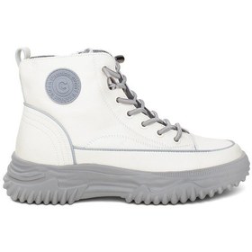 Resim Guja 24k310-13 Kadın Deri Spor Bot Bej / Gri Siyah 