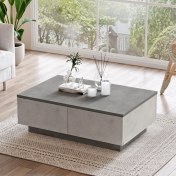 Resim Robin Home Diego Orta Sehpa 2 Kapaklı (Beton-Taş) 