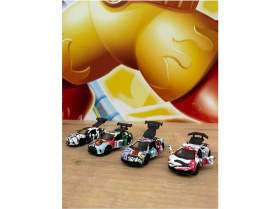 Resim Scntoys 4'lü Yarış Arabası Oyuncak Porsche Lamborgini Mercedes Yarış Arabası Açılan Kapılar Çekbırak 