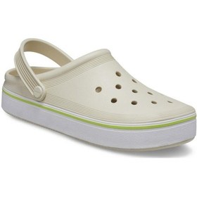 Resim Crocs Off Court Clog Erkek Terlik - Ekru 