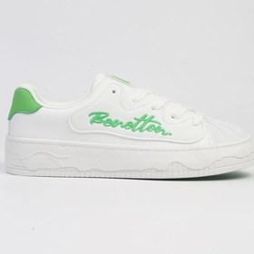 Resim Benetton Bni-10102 Ss Kadın Spor Ayakkabı BNI-10102-R145182 Beyaz - Yeşil 