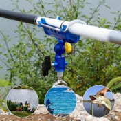 Resim 360° Ayarlanabilir Paslanmaz Çelik Balıkçılık Çubuğu Tutucu - Kendinden Kilitli, Kolay Kurulum için Takma Tasarım, Balıkçılık Çubukları için Çubuk Tutucular 