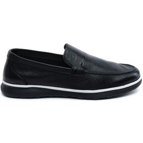 Resim Greyder 64694 Siyah Hakiki Deri Erkek Comfort Ayakkabı-980 Siyah 