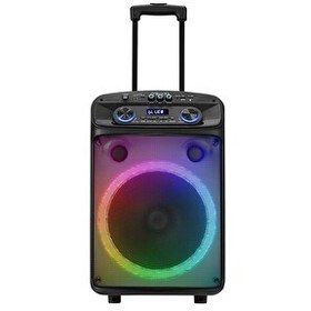 Resim Mikado MD-BT505 60W USB-BT-TF-TWS Led Işıklı Kablosuz ve Kafa Mikrofonlu Toplantı-Parti Hoparlörü 