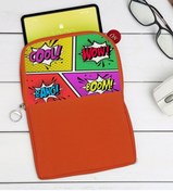 Resim Bk Gift Gift Pop Art Tasarımlı Taşınabilir Koruyucu Tablet Kılıfı & Organizer Çanta - Turuncu-2 