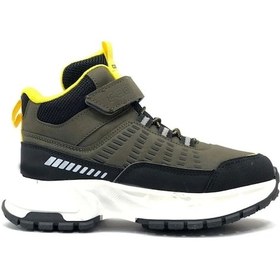 Resim Cool Tiger Kauçuk Taban Kaymaz Ortopedik Erkek Çocuk Bot Haki 