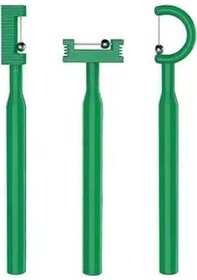 Resim Geeksen Dil Kası Geliştirme Ve Konuşma Rehabilitasyonu İçin 3 Parça Plastik Eğitim Seti - Mavi 