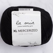 Resim La Mia XL Mercerized Siyah El Örgü İpi - 1 - 33758 