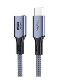 Resim Veggieg Usb 4.0 E-mark 240w 40gbps Thunderbolt 4 8k 60hz Type-c Uzatma Kablosu 1 Metre 