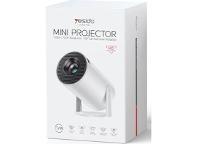 Resim Kablosuz Mini Android Projeksiyon Cihazı, 180° Ayarlanabilir, 720P Hd Görüntü Yansıtma 