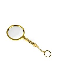 Resim Altın Renkli Metal Hediye Büyüteç 5x Büyütme 