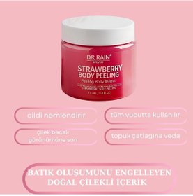 Resim Dr.rain Çilek Aromalı Vucut Peeling & Arındırıcı Nemlendirici 
