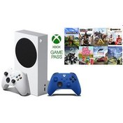Resim Microsoft RRS-00010 Xbox Series S 512GB SSD Oyun Konsolu Beyaz + 1 Kol Mavi + 1 Yıl Gamepass 