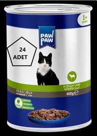 Resim Paw Paw Jöleli Kuzulu Yetişkin Kedi Konservesi 24 x 400 G 