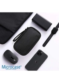 Resim Microcase Taşınabilir Su Geçirmez Çift Katman Ve Fermuarlı 8 Bölmeli Seyahat Çantası Organizer Al4210 Siyah 