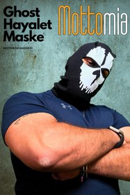 Resim mottomia Ghost Maskesi-hayalet Maske Termal Kask Içi Balaklava Ve Boyunluk Motorcu/kayakçılar Model 2 
