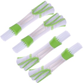 Resim Çift Uçlu Araba Klima Torpido Toz Alma Temizleme Fırçası 