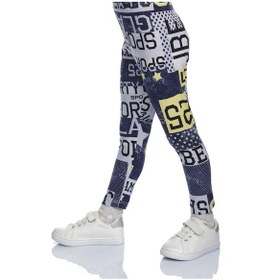 Resim Lovetti Kız Çocuk Sporty Glam Desen Tayt 8027 Çok Renkli 