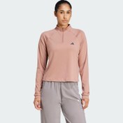 Resim Adidas Train Essentials Minimal Branding 1/4-Zip Kadın Fermuarlı Sweatshirt JP1822 (JP1822) 