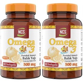 Resim Ncs Omega 3 Balık Yağı 500 Mg 102 Softgel 2 Adet 