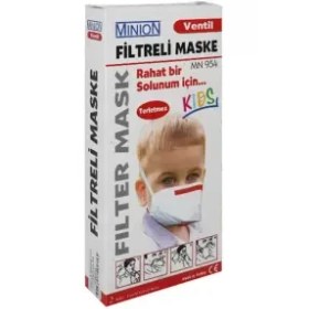 Resim Minion Filtreli Çocuk Maske 2'li Mn 954 