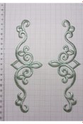 Resim REMSATİC Ütü Ile Yapışan Arma - Patch - Yama Sim Nakış Modeli (18cm X 6cm) 2 Adet 