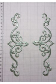 Resim REMSATİC Ütü Ile Yapışan Arma - Patch - Yama Sim Nakış Modeli (18cm X 6cm) 2 Adet 