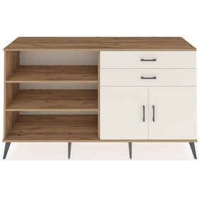 Resim Hyperion Konsol 3 Raflı 2 Çekmeceli 2 Kapaklı 176x44x99 Çam-aytaş Çam-aytaşı 